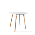 wood furniture dining table round modern low price